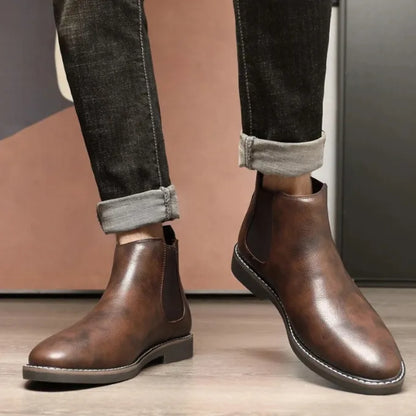 Botas de Hombre Elegantes Cómodas con Paneles Elásticos