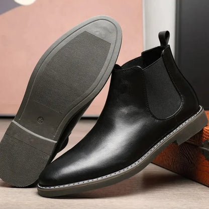 Botas de Hombre Elegantes Cómodas con Paneles Elásticos
