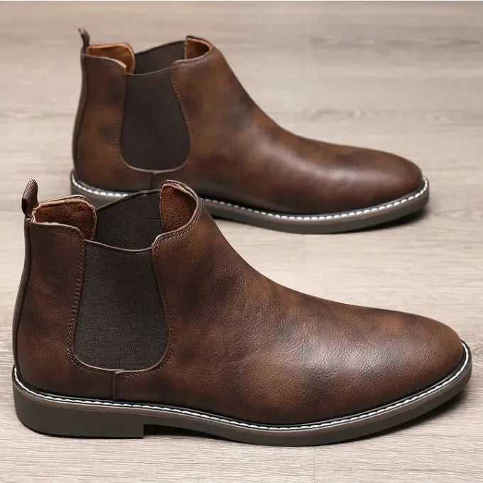 Botas de Hombre Elegantes Cómodas con Paneles Elásticos