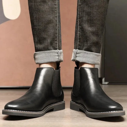 Botas de Hombre Elegantes Cómodas con Paneles Elásticos