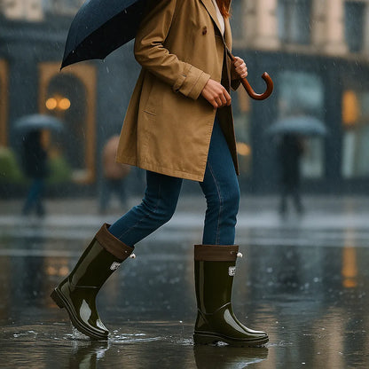 Botas de Mujer Cómodas Impermeables con Suela Antideslizante