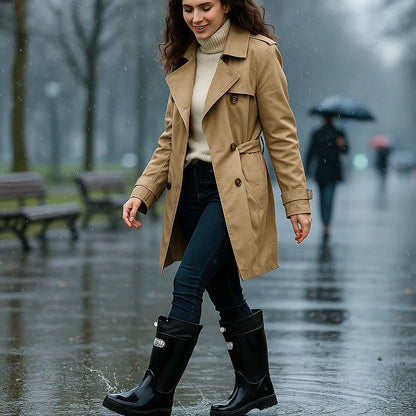 Botas de Mujer Cómodas Impermeables con Suela Antideslizante