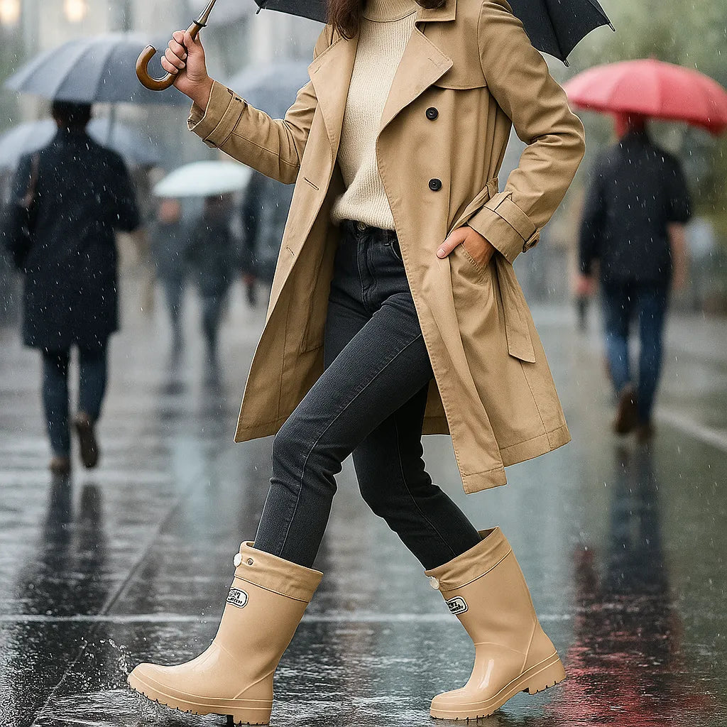 Botas de Mujer Cómodas Impermeables con Suela Antideslizante