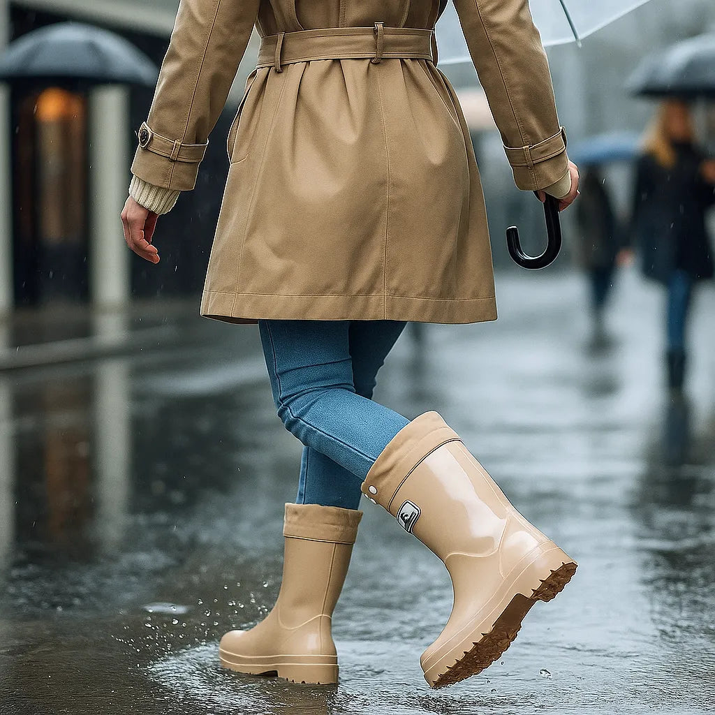 Botas de Mujer Cómodas Impermeables con Suela Antideslizante