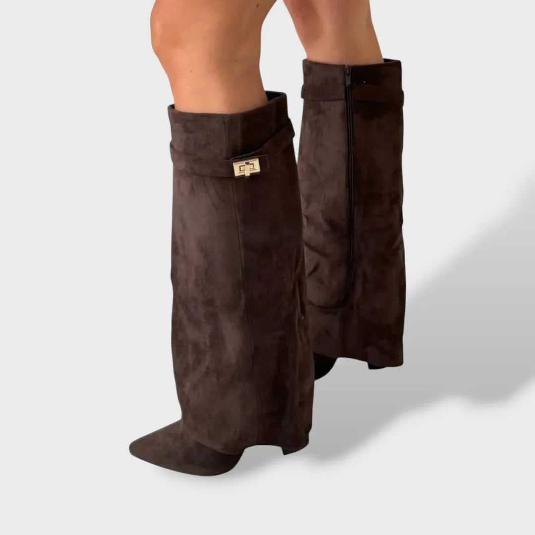 Botas de Mujer Clásicas Elegantes con Tacón