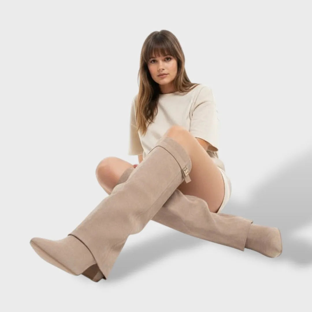 Botas de Mujer Clásicas Elegantes con Tacón