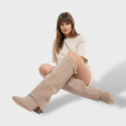 Botas de Mujer Clásicas Elegantes con Tacón
