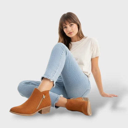 Botas de Mujer Cómodas Casual con Cremallera Lateral