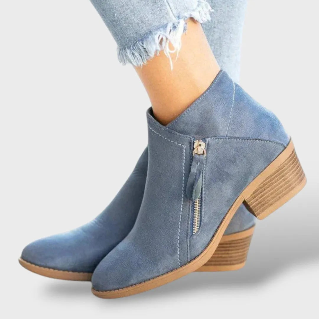 Botas de Mujer Cómodas Casual con Cremallera Lateral