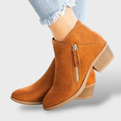Botas de Mujer Cómodas Casual con Cremallera Lateral