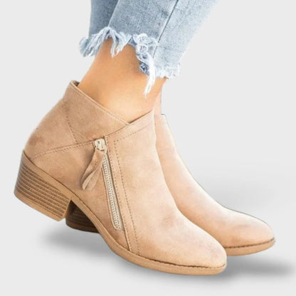 Botas de Mujer Cómodas Casual con Cremallera Lateral