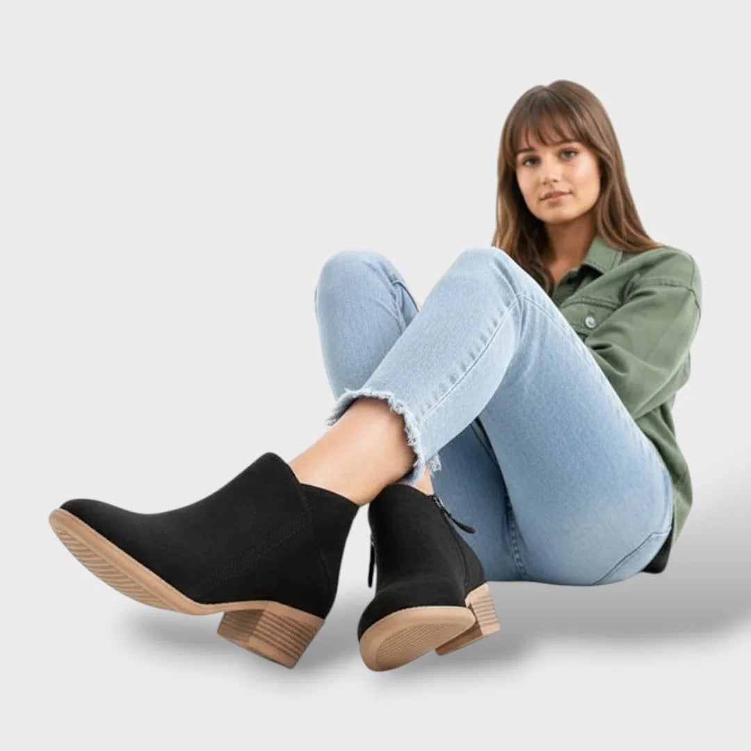 Botas de Mujer Cómodas Casual con Cremallera Lateral