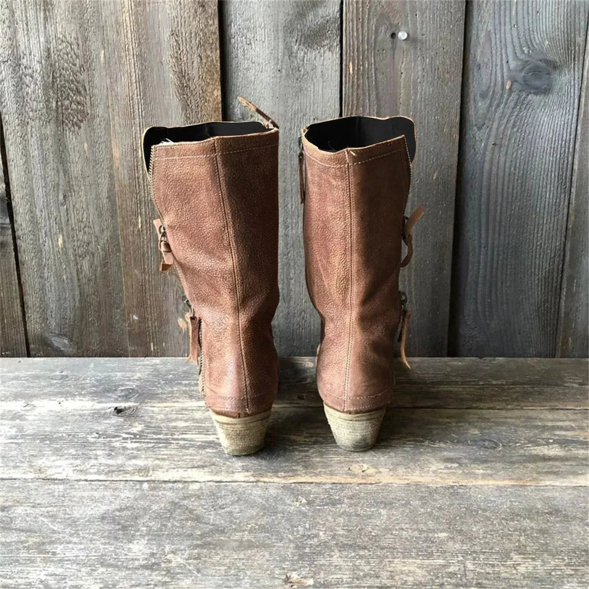 Botas de Mujer Cómodas Elegantes con Cremallera Lateral