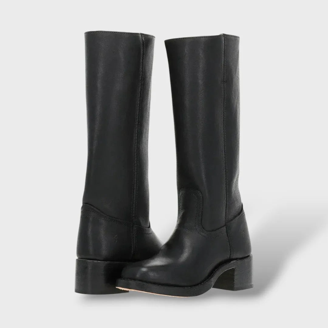 Botas de Mujer Elegantes Clásicas con Punta Redondeada