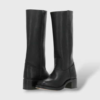 Botas de Mujer Elegantes Clásicas con Punta Redondeada