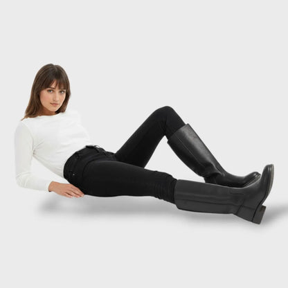 Botas de Mujer Elegantes Clásicas con Punta Redondeada