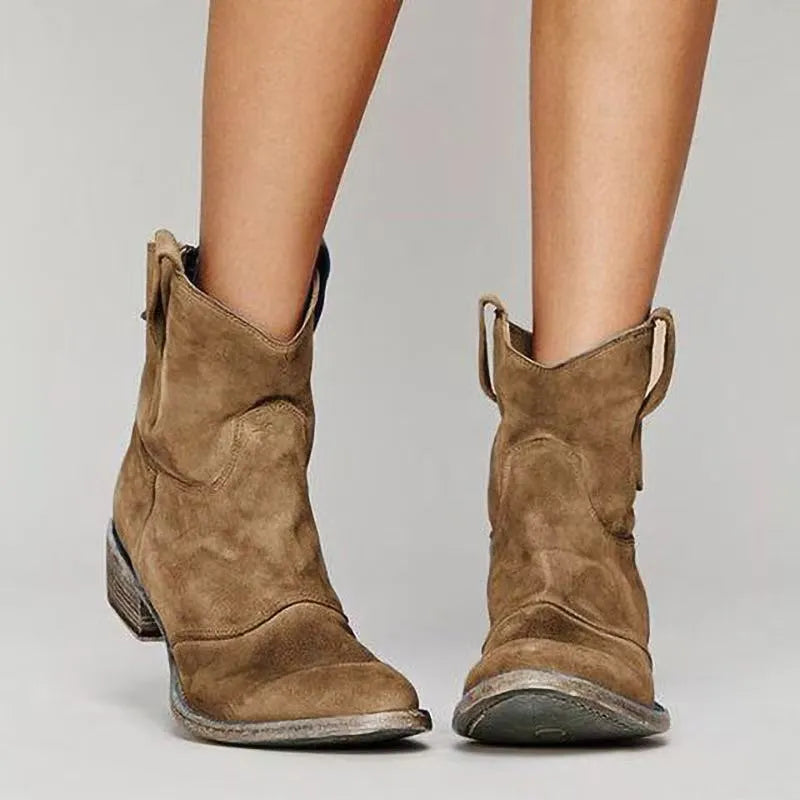 Botas de Mujer Elegantes Cómodas con Tacón Bajo