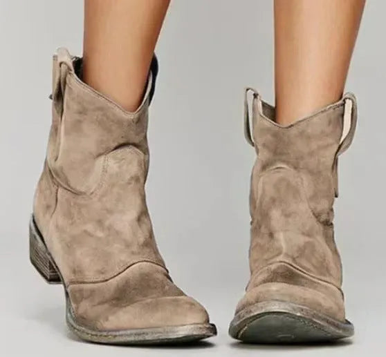 Botas de Mujer Elegantes Cómodas con Tacón Bajo