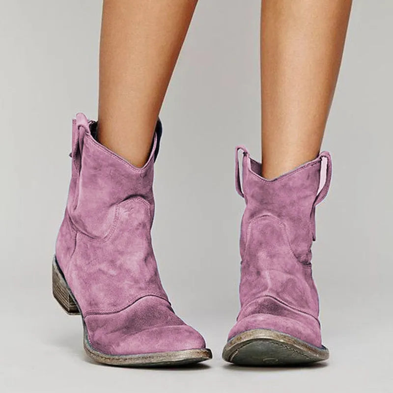 Botas de Mujer Elegantes Cómodas con Tacón Bajo