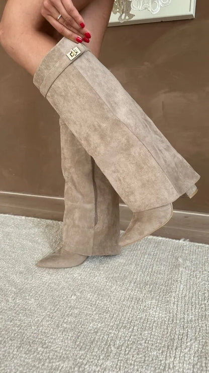 Botas de Mujer Elegantes Cómodas con Tacón