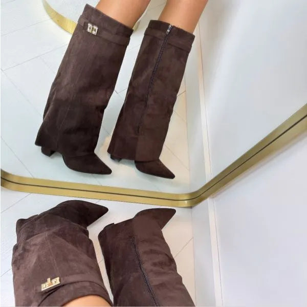 Botas de Mujer Elegantes Cómodas con Tacón