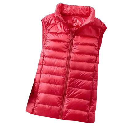 Chaleco de Mujer Acolchado Ligero con Cuello Alto