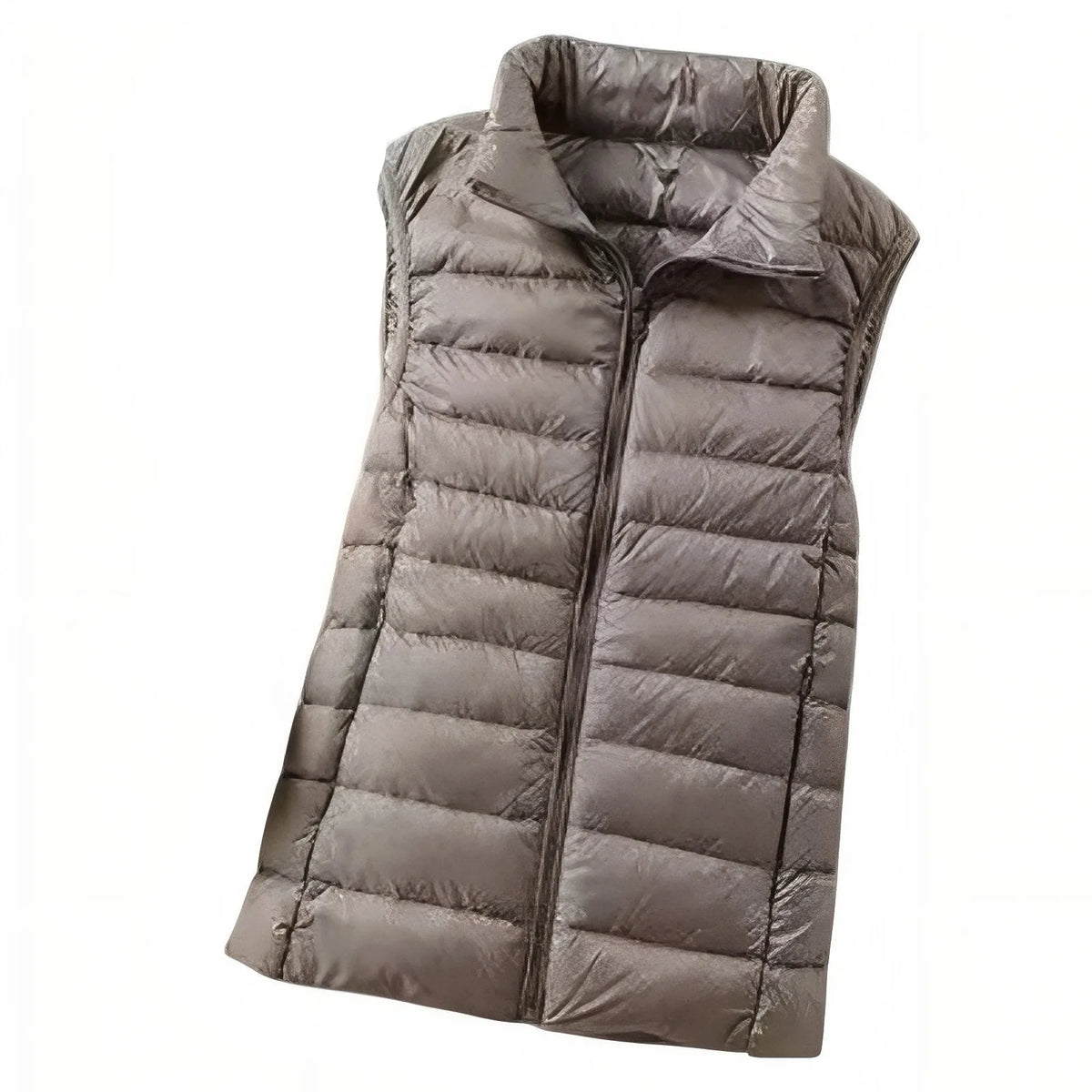 Chaleco de Mujer Acolchado Ligero con Cuello Alto