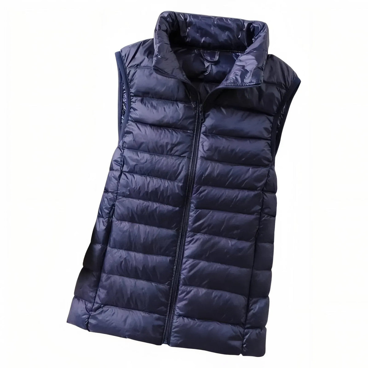 Chaleco de Mujer Acolchado Ligero con Cuello Alto