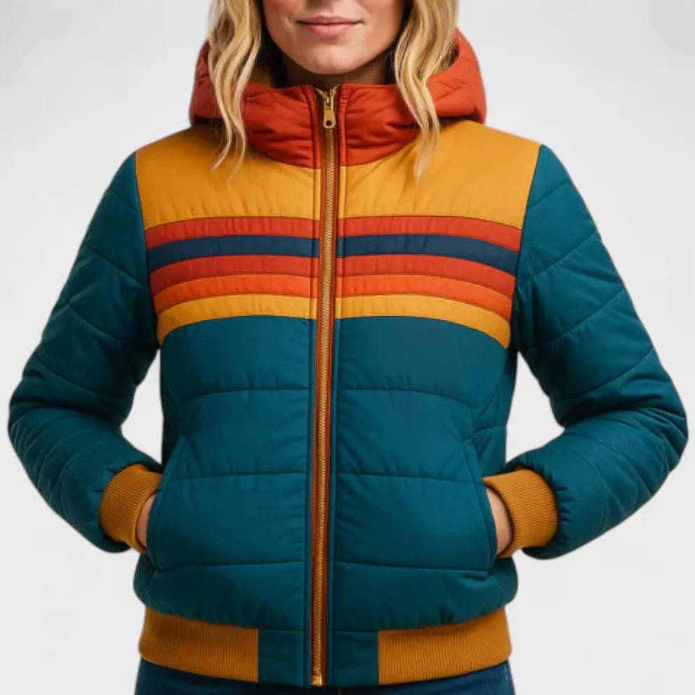 Chaqueta de Invierno de Mujer Acolchada Ligera con Capucha