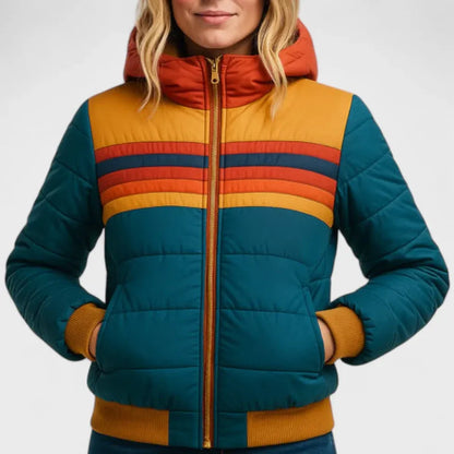 Chaqueta de Invierno de Mujer Acolchada Ligera con Capucha