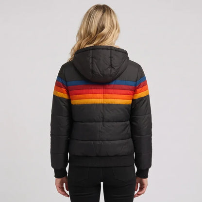Chaqueta de Invierno de Mujer Acolchada Ligera con Capucha