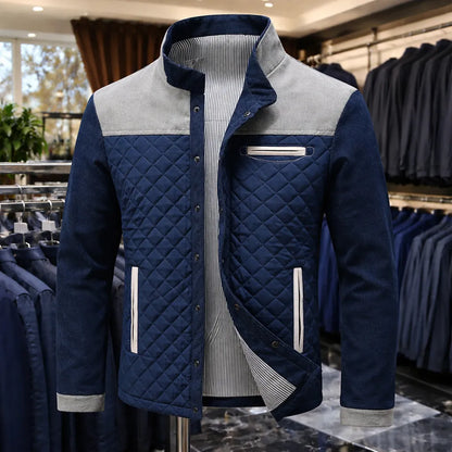 Chaqueta de Hombre Acolchada Casual con Bolsillos