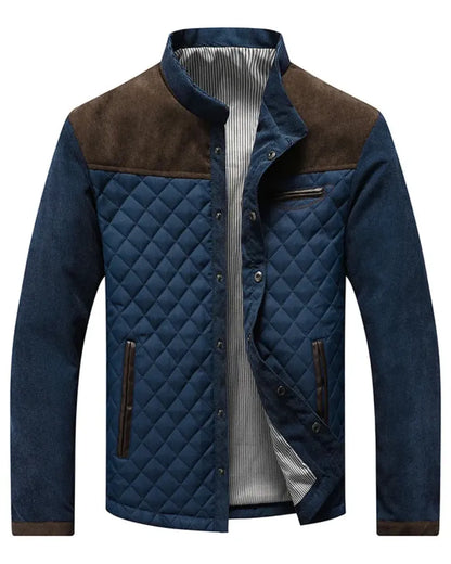 Chaqueta de Hombre Acolchada Casual con Bolsillos