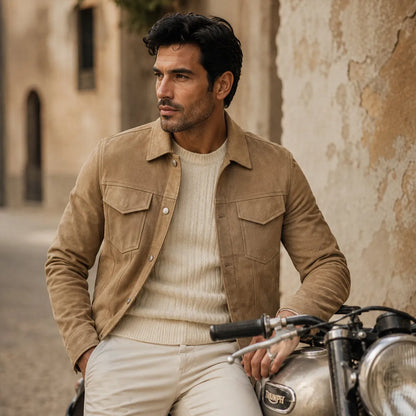 Chaqueta de Hombre Casual Clásica con Botones