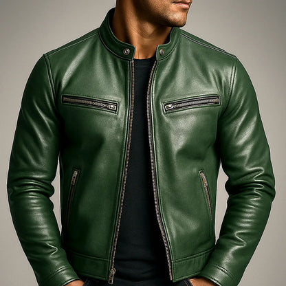 Chaqueta de Hombre Casual Clásica con Cremallera