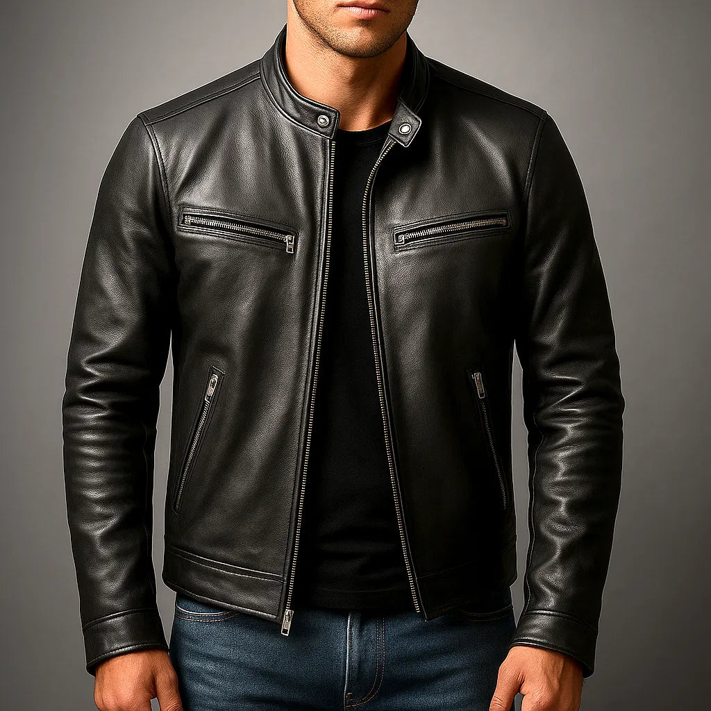 Chaqueta de Hombre Casual Clásica con Cremallera