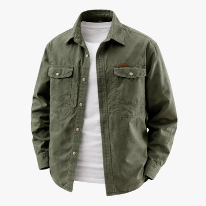 Chaqueta de Hombre Casual Militar con Botones