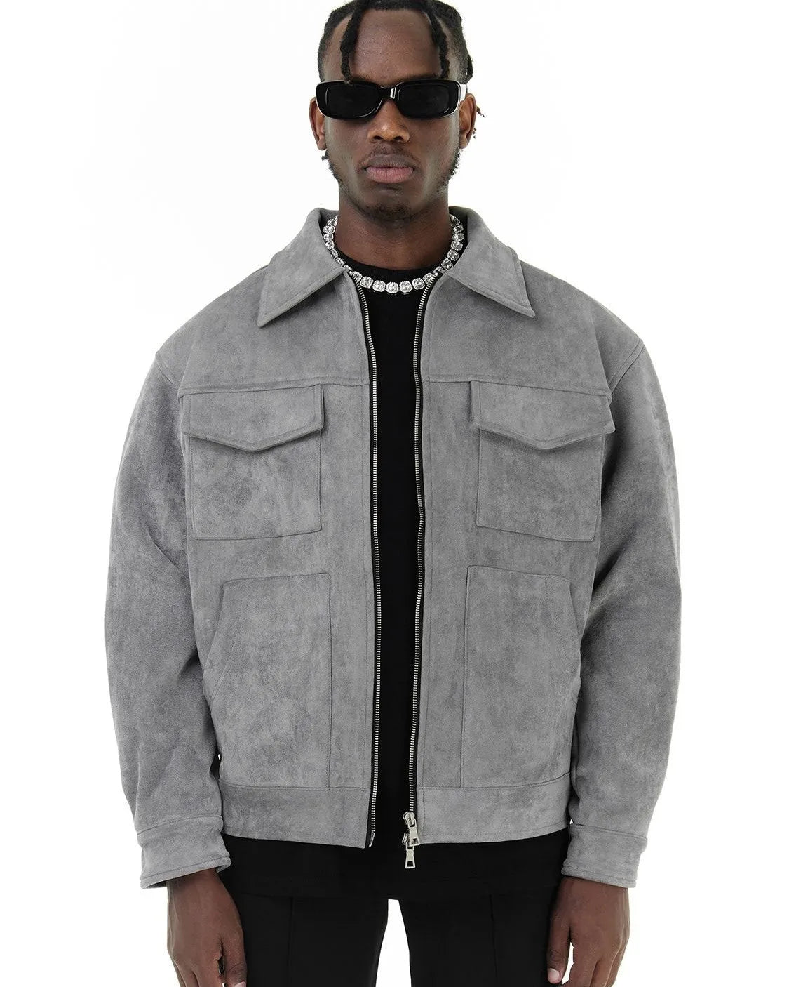 Chaqueta de Hombre Moderna Elegante con Bolsillos