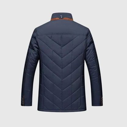 Chaqueta de Hombre de Invierno Acolchada Casual con Bolsillos