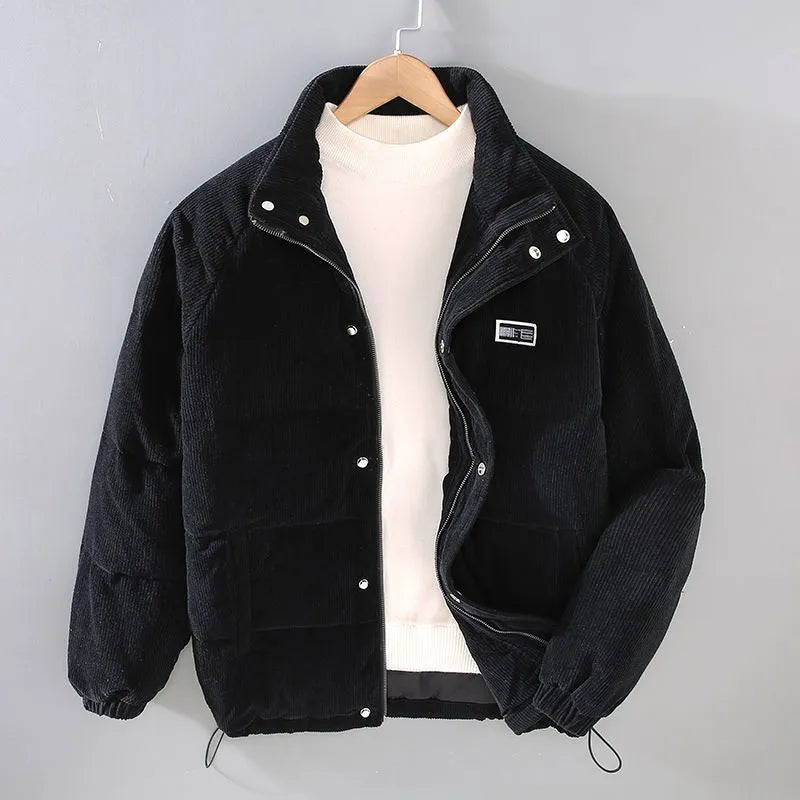 Chaqueta de Invierno de Hombre Acolchada Casual con Broches