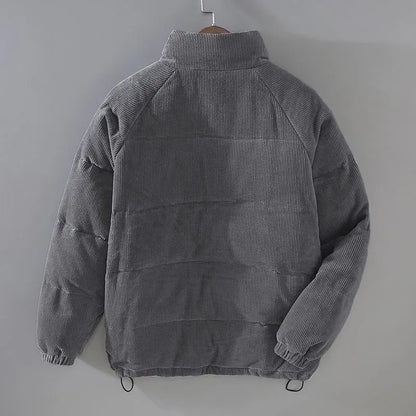Chaqueta de Invierno de Hombre Acolchada Casual con Broches