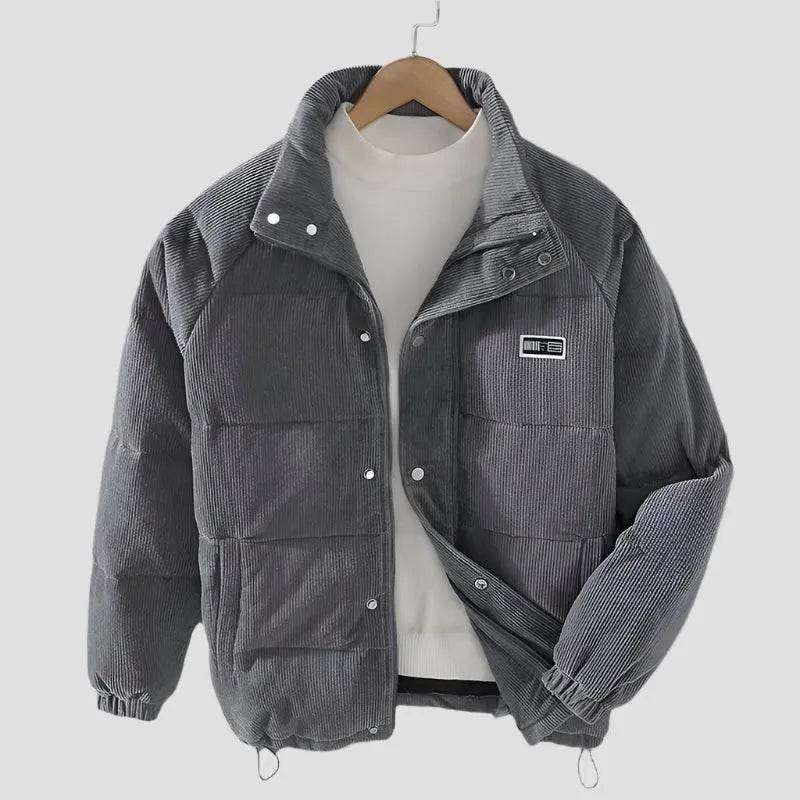 Chaqueta de Invierno de Hombre Acolchada Casual con Broches