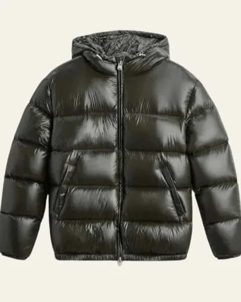 Chaqueta de Invierno de Hombre Acolchada Moderna con Capucha