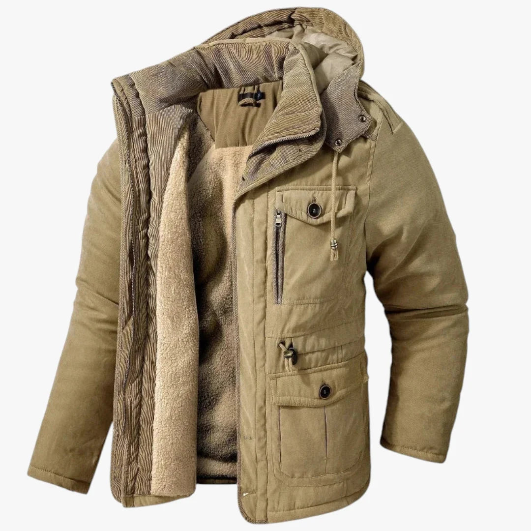 Chaqueta de Invierno de Hombre Casual Moderna con Capucha