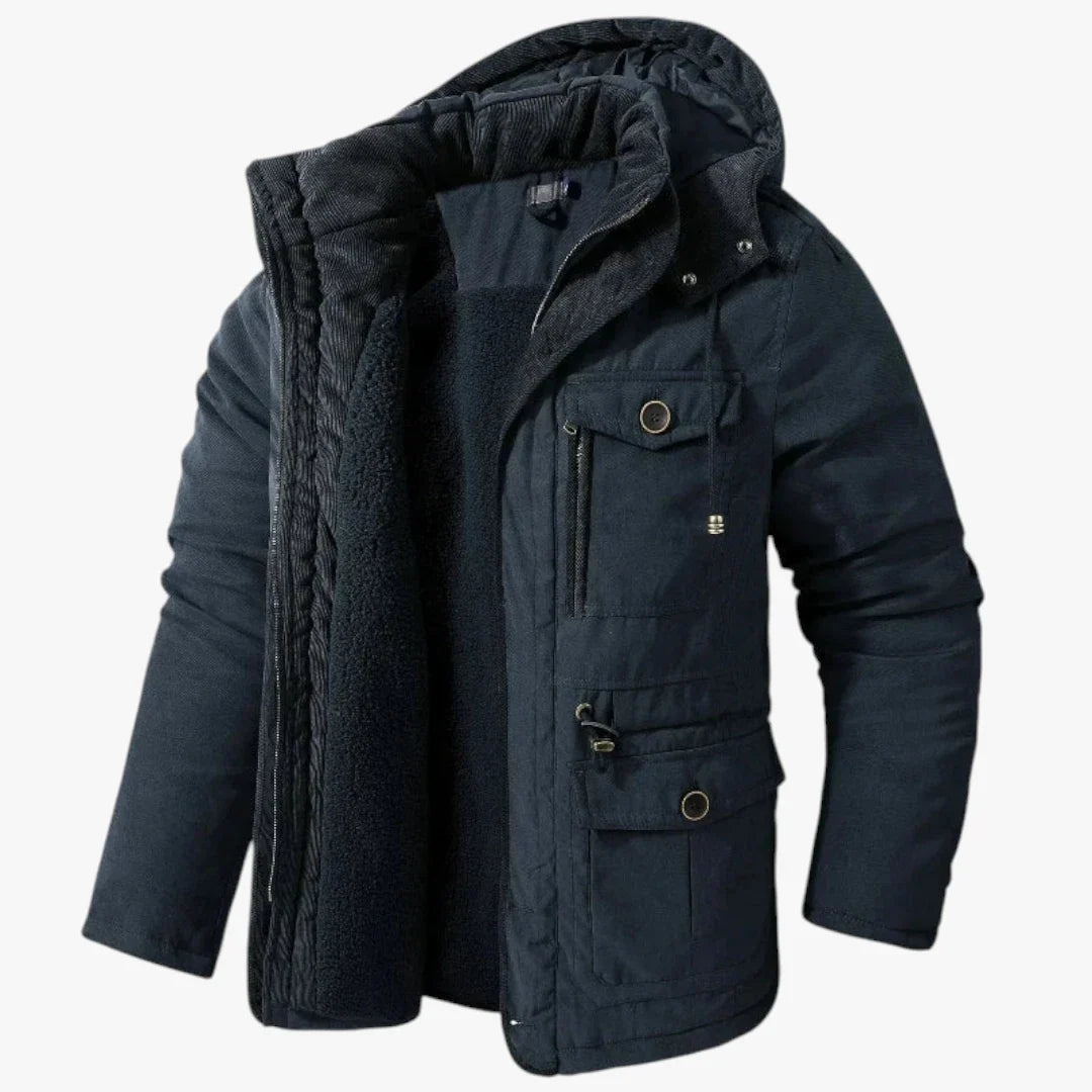 Chaqueta de Invierno de Hombre Casual Moderna con Capucha