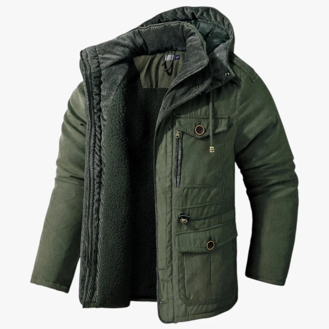 Chaqueta de Invierno de Hombre Casual Moderna con Capucha