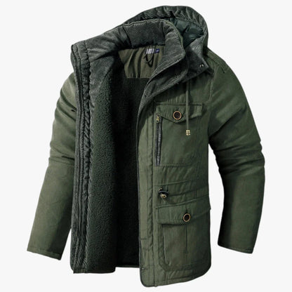 Chaqueta de Invierno de Hombre Casual Moderna con Capucha