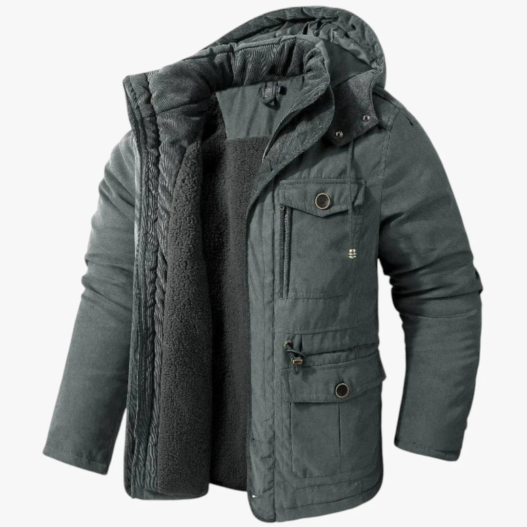 Chaqueta de Invierno de Hombre Casual Moderna con Capucha