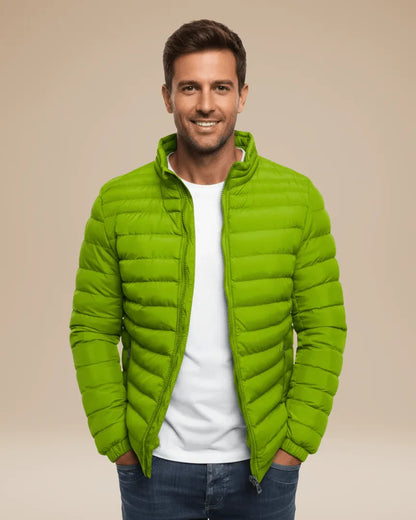Chaqueta de Invierno de Hombre Ligera Acolchada con Cremallera