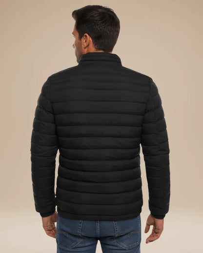 Chaqueta de Invierno de Hombre Ligera Acolchada con Cremallera